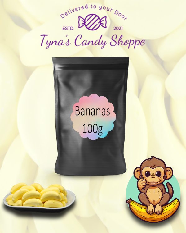 Tynas Candy Shoppe Banana Lollies
