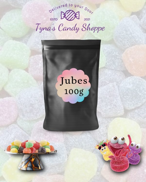 Fresha Jubes 100g tynas candy shop lollie online